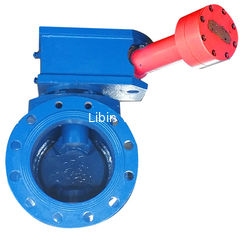 Tự làm sạch Valve nửa quả bóng / Valve quả bóng sắt đúc dễ dàng điều khiển khoảng cách dài