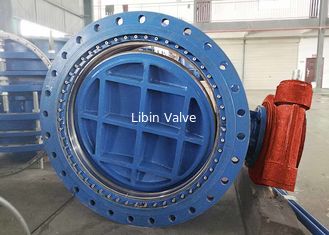 AWWA DN1000 Flanged Ball Eccentric Butterfly Valve / High Pressure Butterfly Valve Hai chiều không rò rỉ