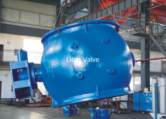AWWA DN2000 Máy phun hình quả cầu ngoại tâm bằng sắt màu xanh dương cho hệ thống nước thải / nước / nước biển