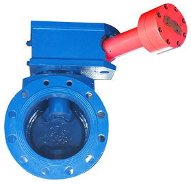 Tự làm sạch Valve nửa quả bóng / Valve quả bóng sắt đúc dễ dàng điều khiển khoảng cách dài