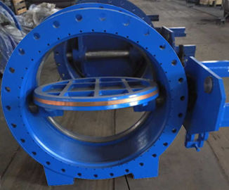 AWWA DN1000 Worm Gear Excentric Butterfly Valve / Industrial Butterfly Valve Casting Iron Material